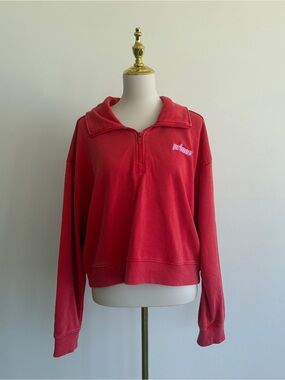 Prince Pickleball Pink Quarter Zip Pullover Sweatshirt XXL